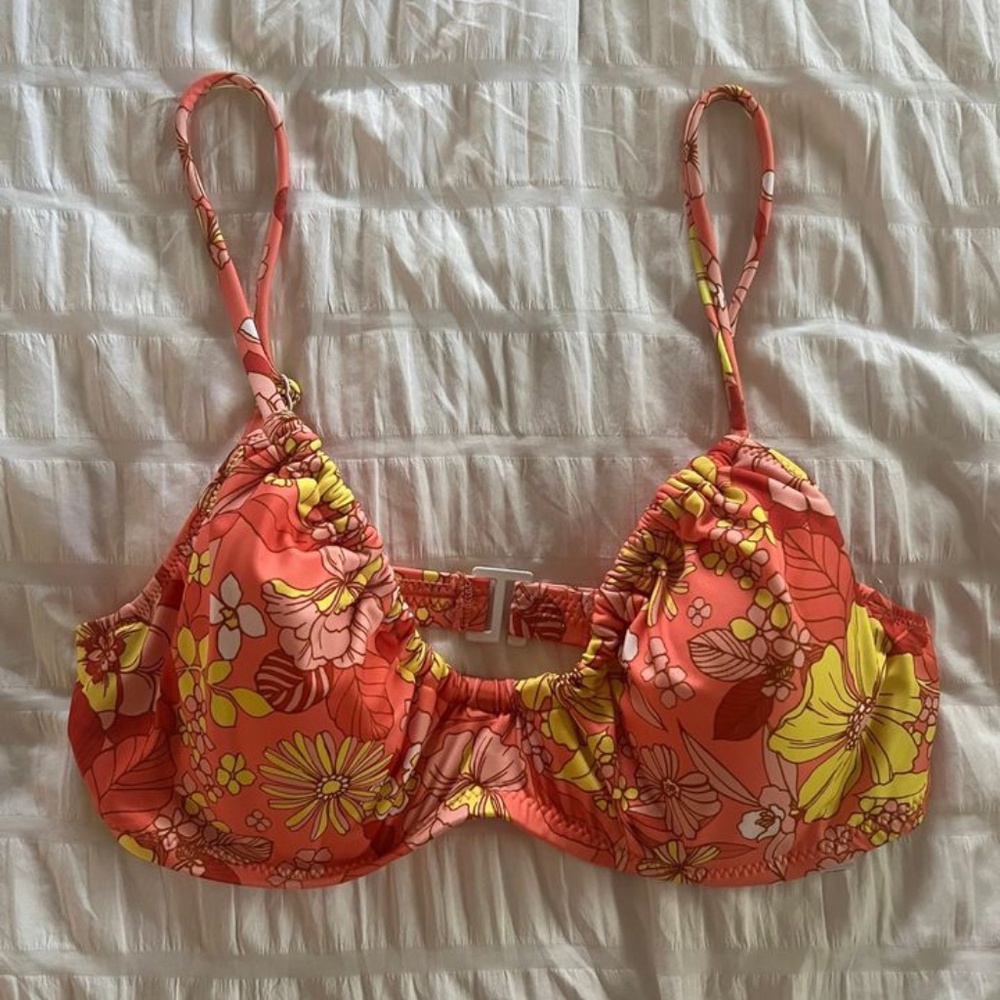 NWT Anthropologie Sanctuary Swim Floral Bathing Suit Top